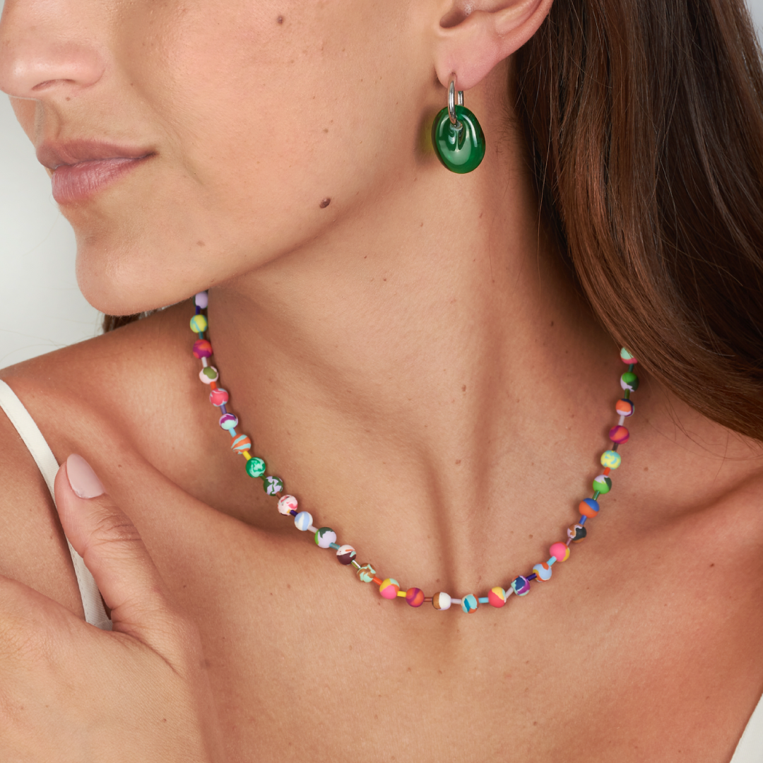Collar Bolita Arcilla Mini