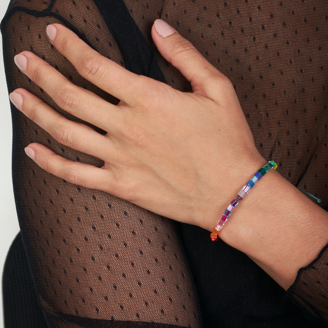 Pulsera Cubos Cristal