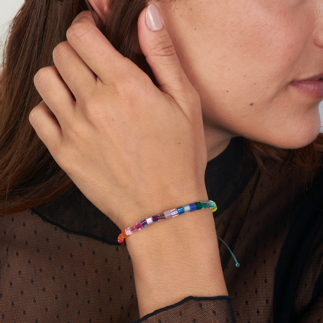 Pulsera Cubos Cristal