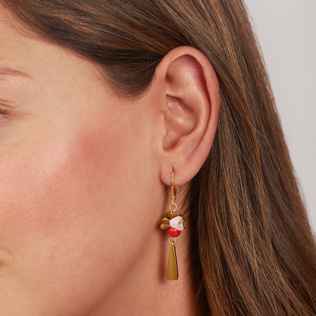 Aretes Ojo de Tigre Gotas