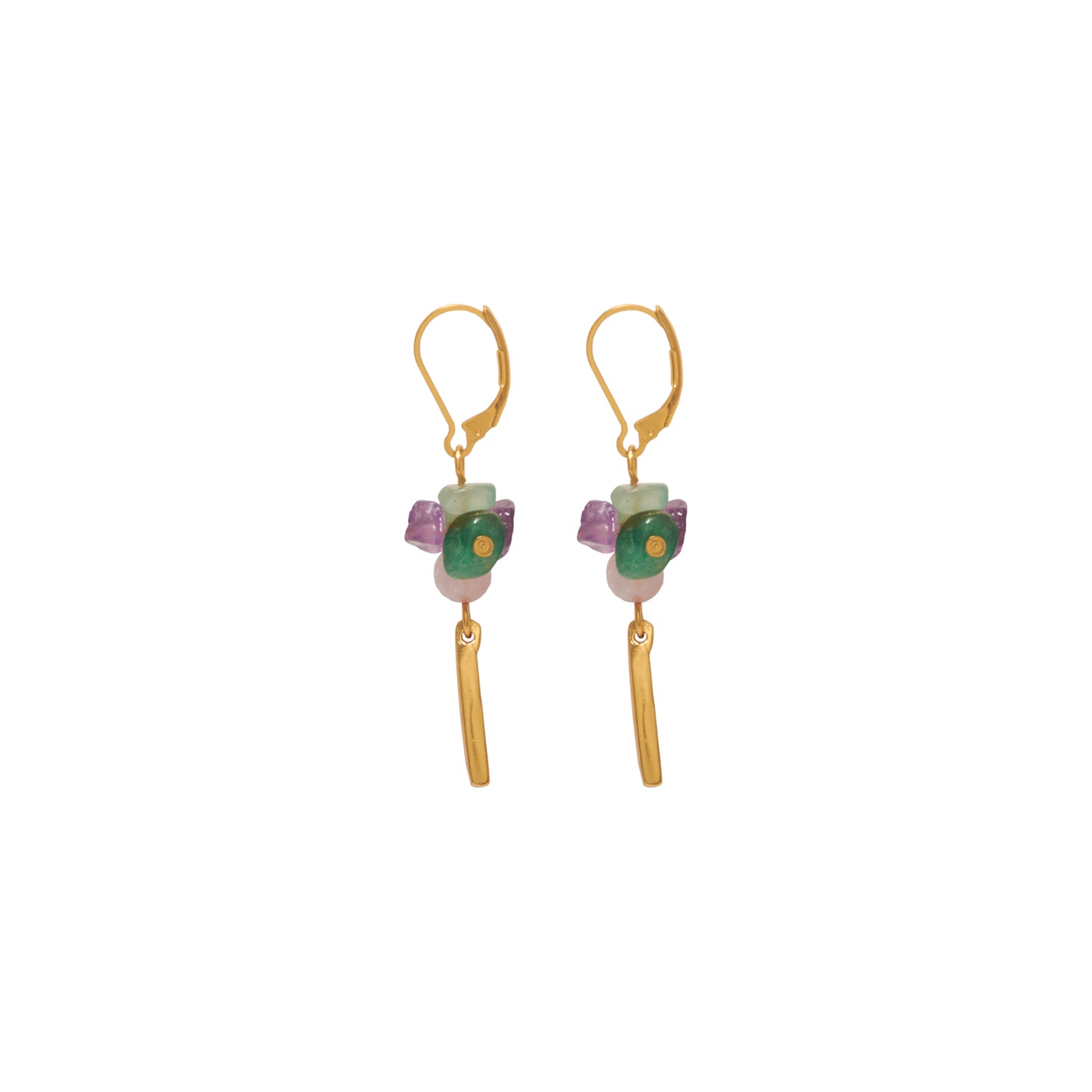 Aretes Amatista Gotas
