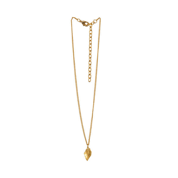 Cadena Choker Y Dije Hoja Eden Dorado