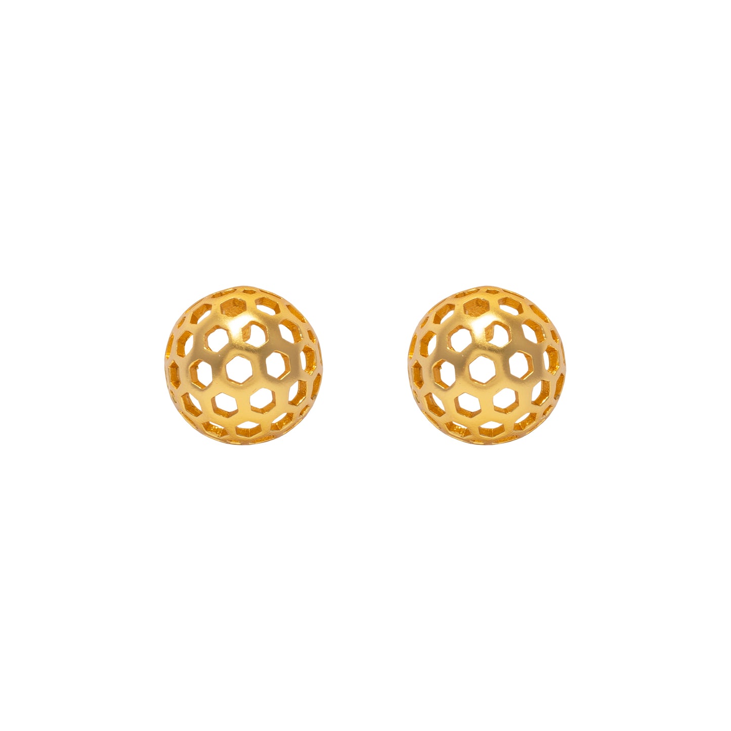 Aretes Panal Vuelo de Vida Dorado