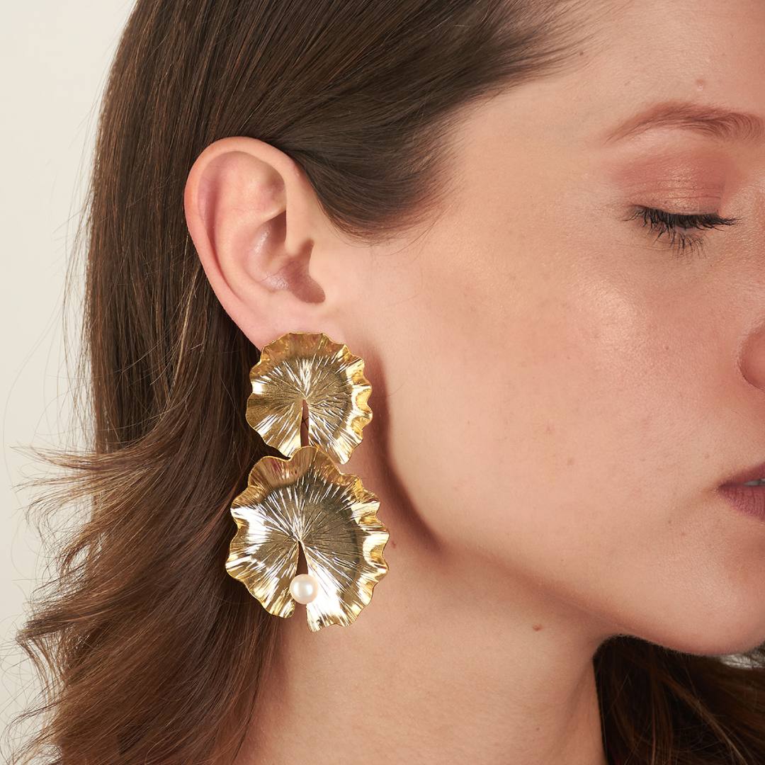 Aretes Coca Maxi Perla OW