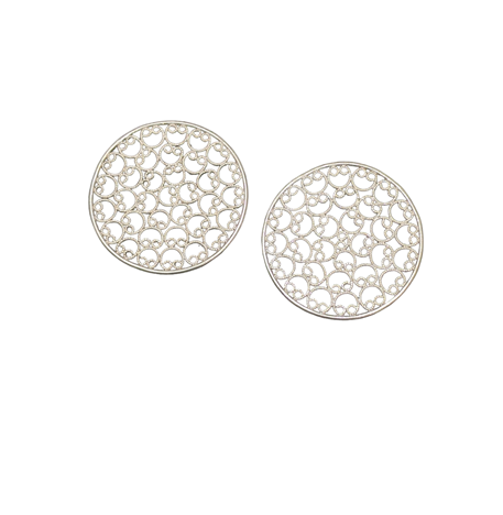 Fili Topos Circulo Caracol Grandes Plata 980