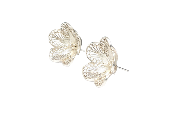 Fili Topo Flor Encaje 5 Pétalos Ramal plata 980