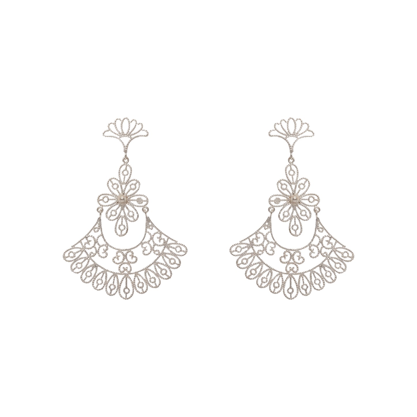 Fili Aretes Topo Reina Colgante de 11 gotas
