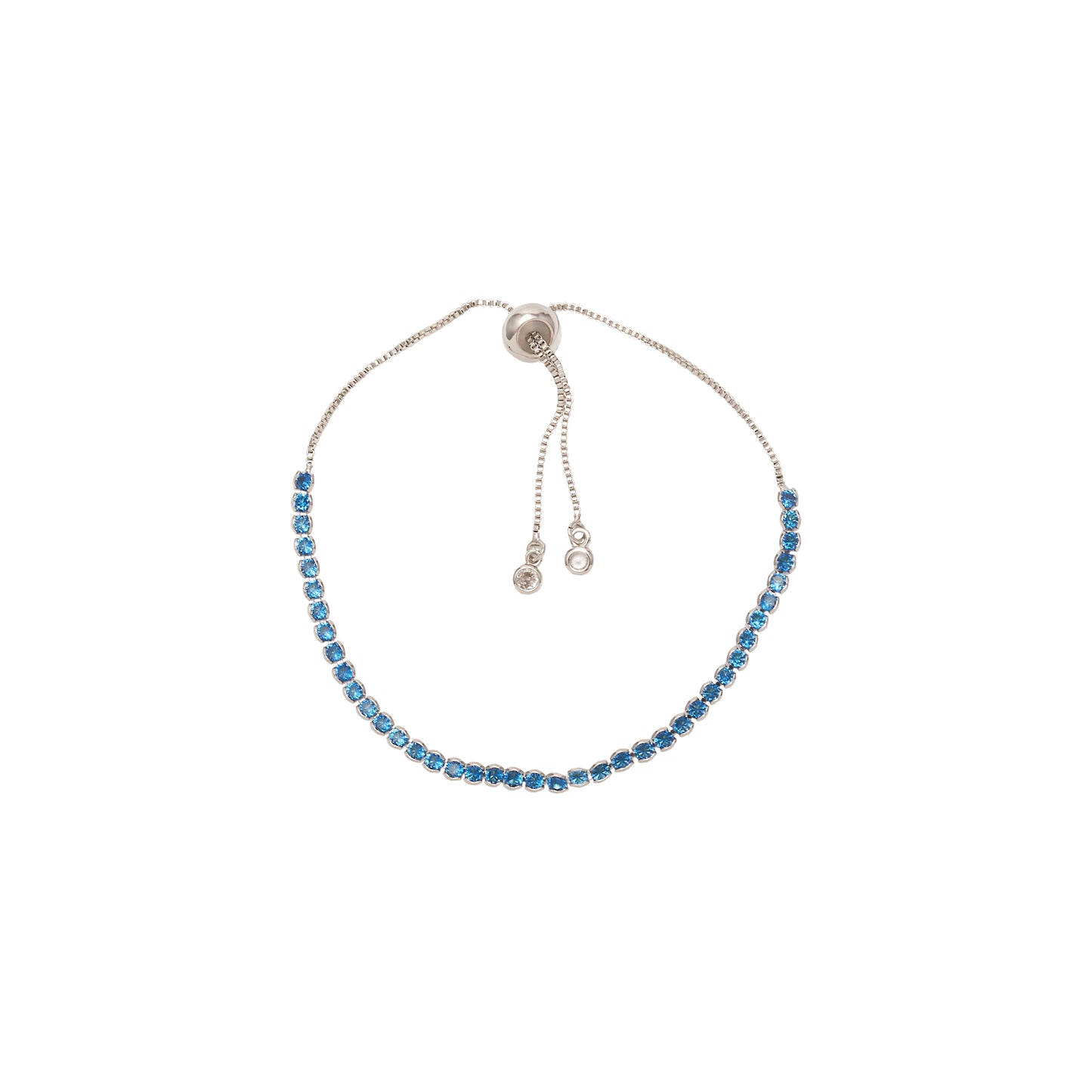 Pulsera Azul Circones Redondos