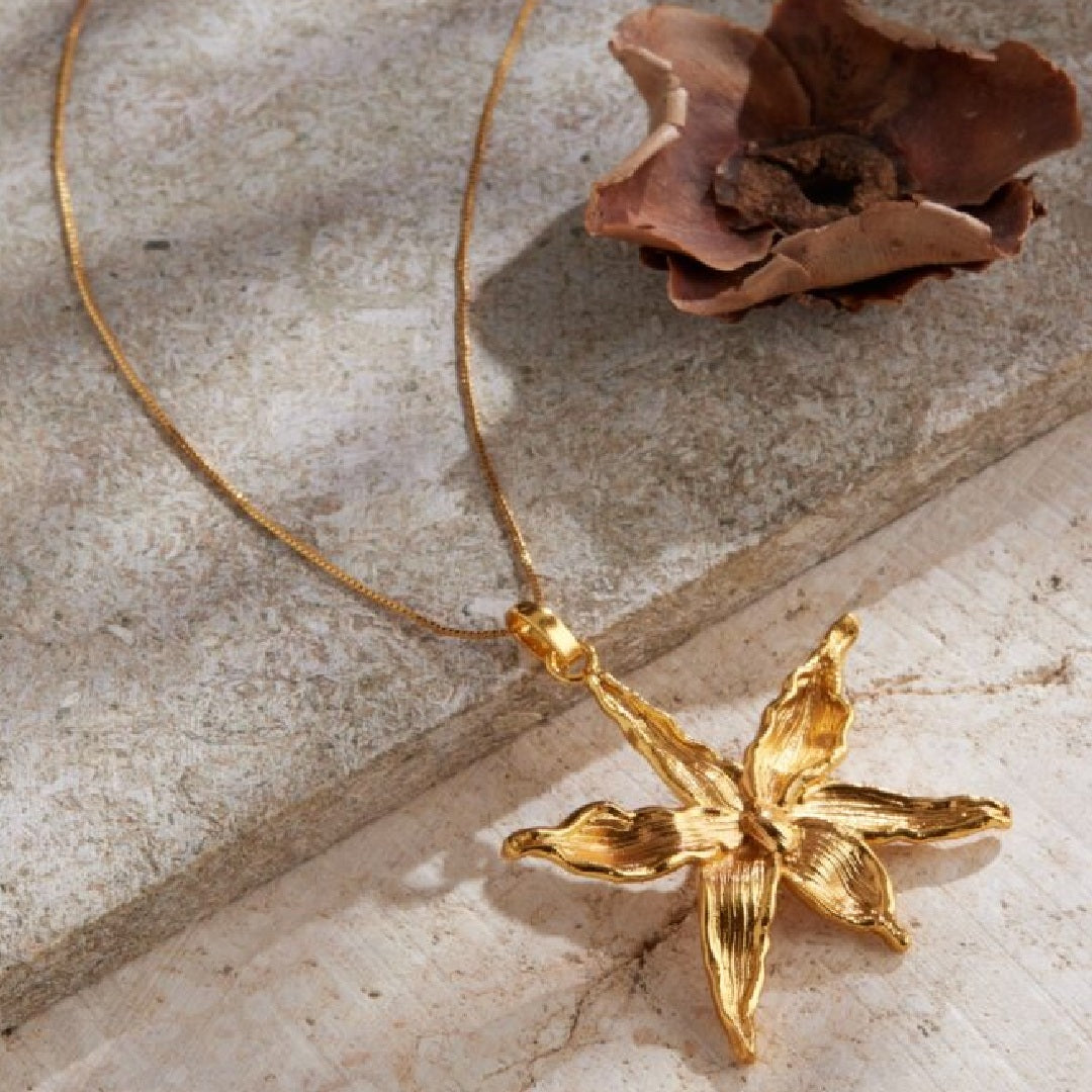 Collar Orquídea Cecilita