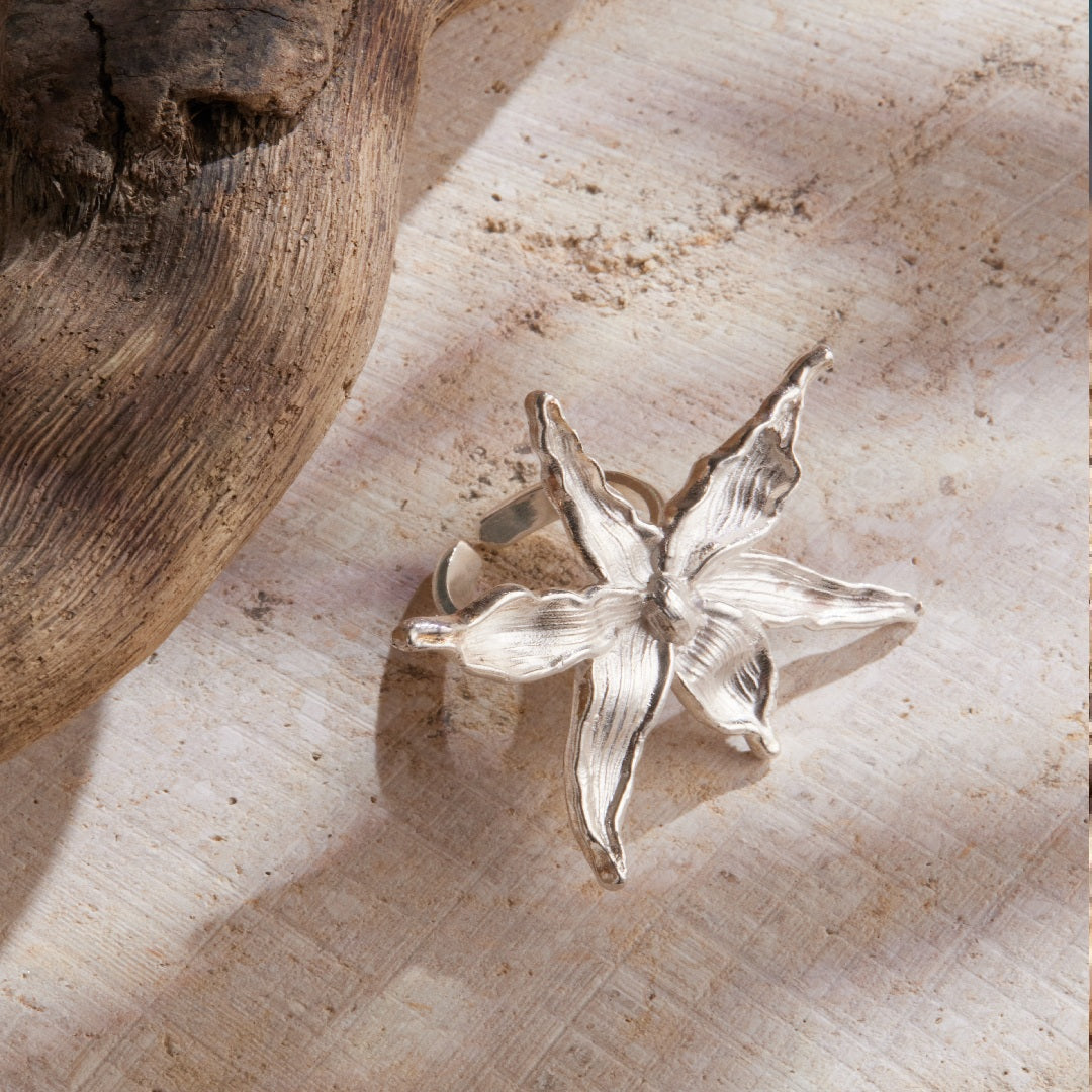 Anillo Orquídea Cecilita