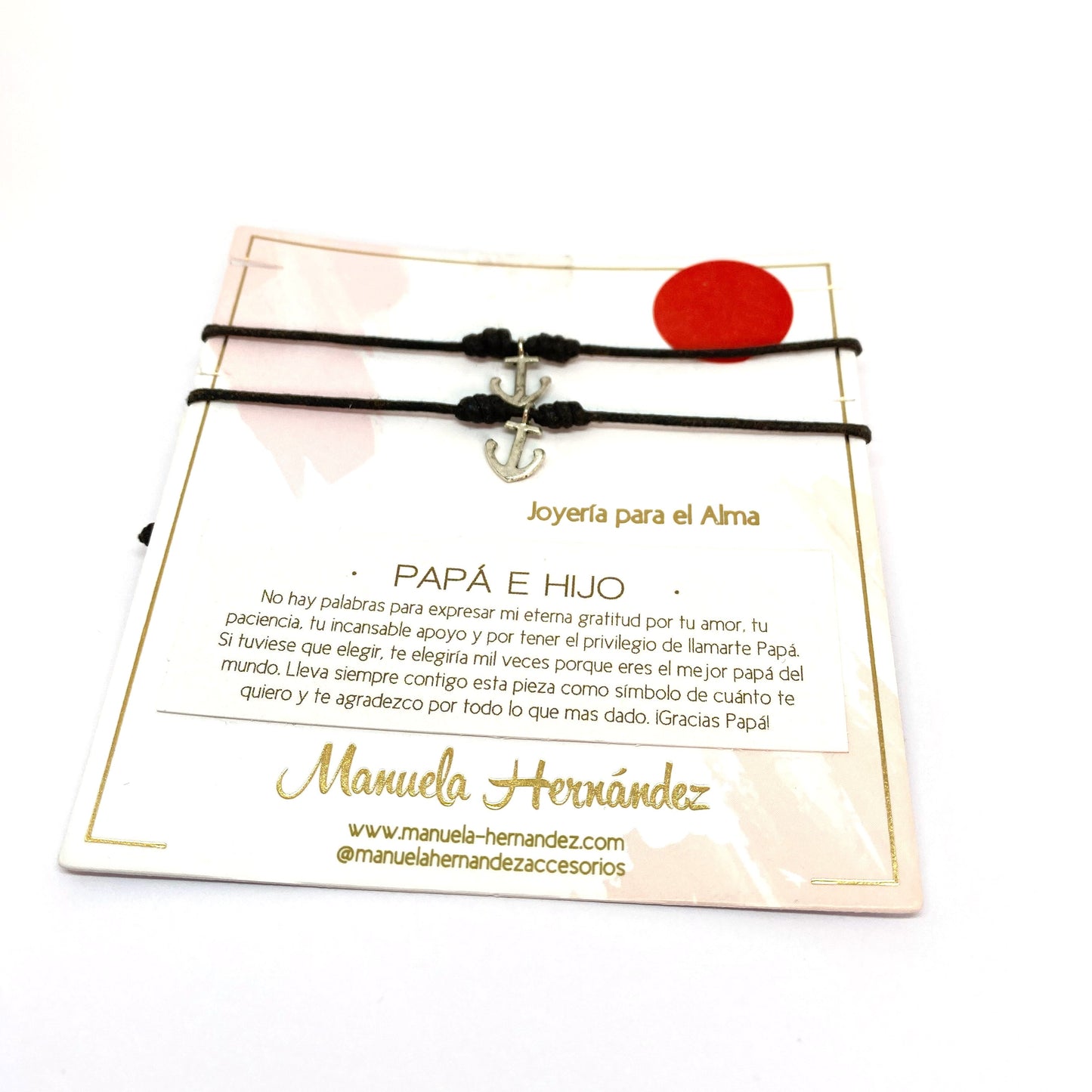 Pulsera duo - Papa e hijo de Manuela Hernandez