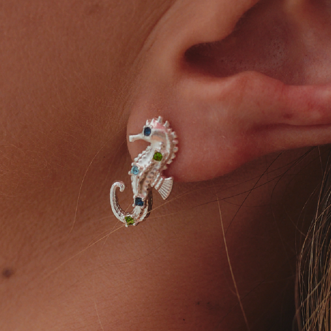 Aretes Caballito de Mar Plata