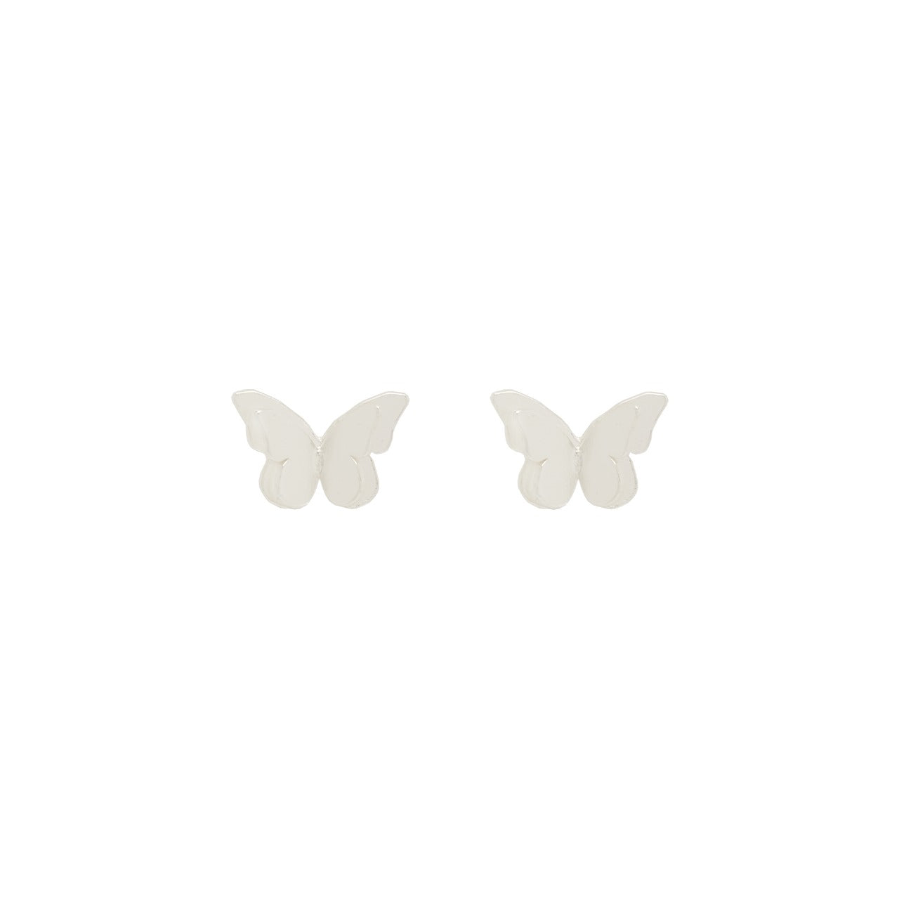 Aretes Mini Mariposa Doble Plata