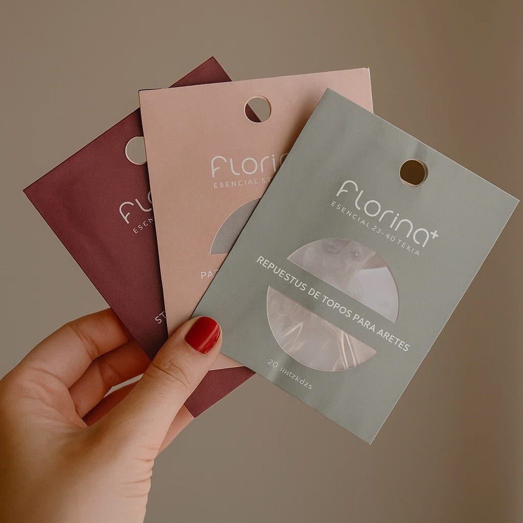 Sticker de Soporte para Aretes x 50 unidades