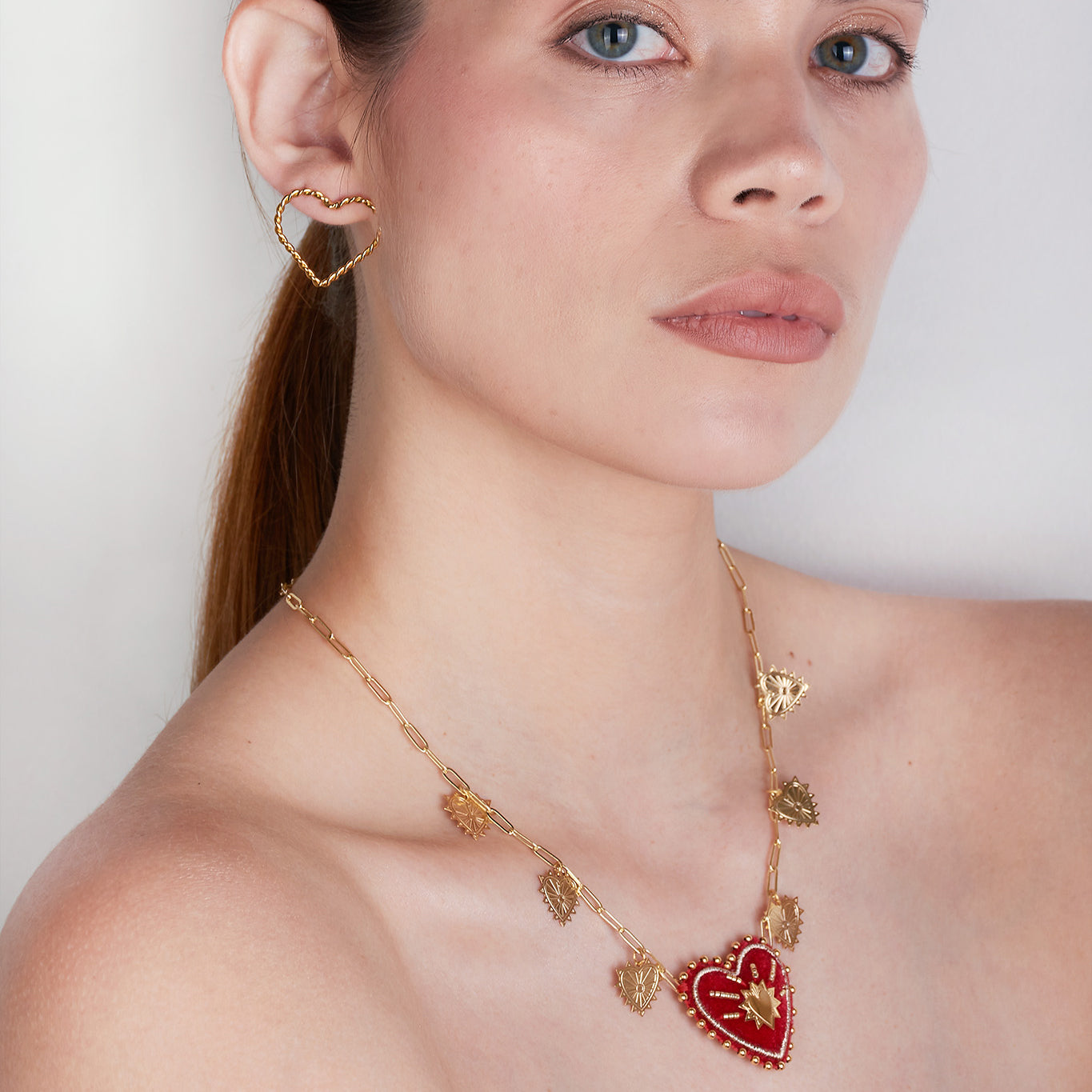 Arete Topo Corazón Metal