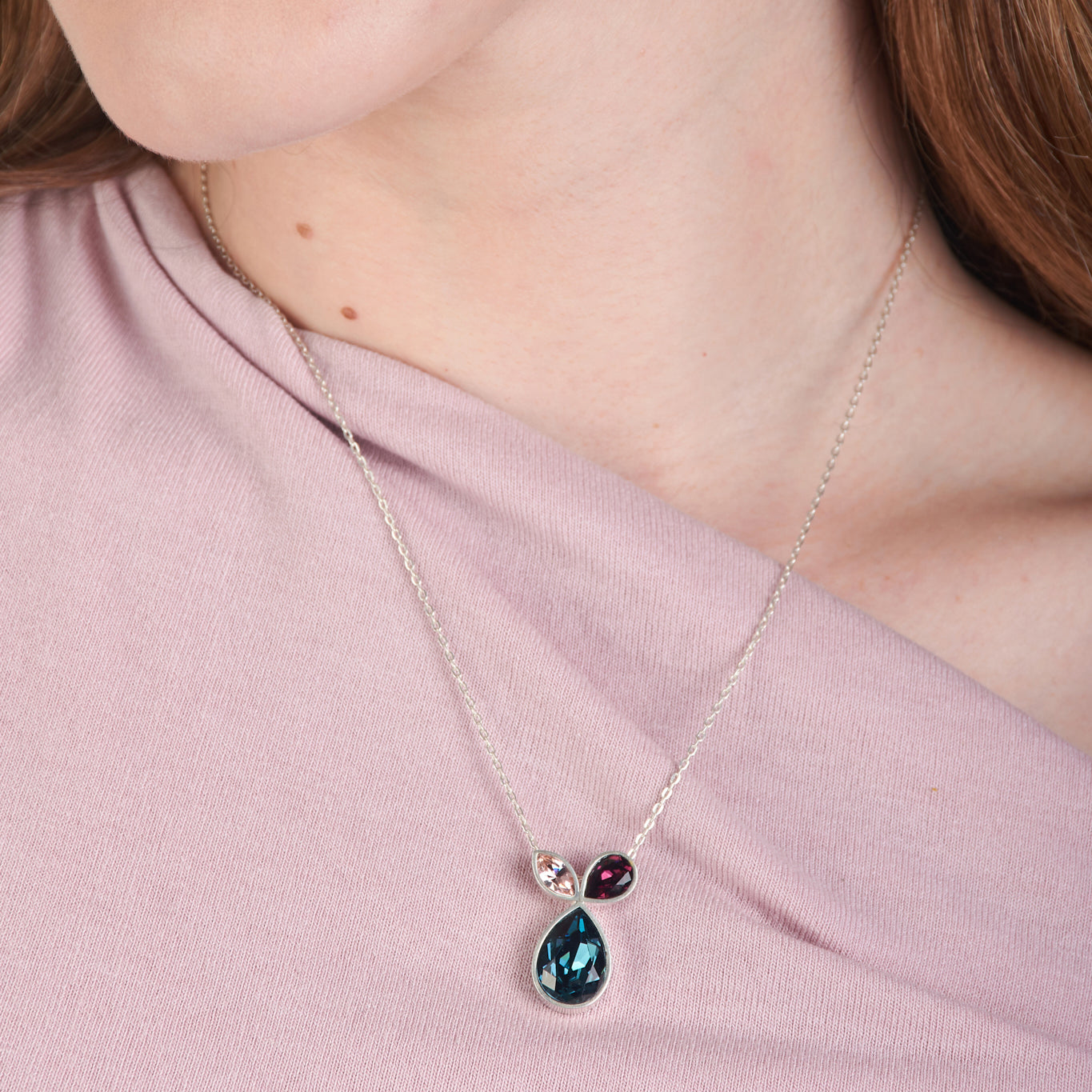 Collar Dije Herbolaria Mix Violetas