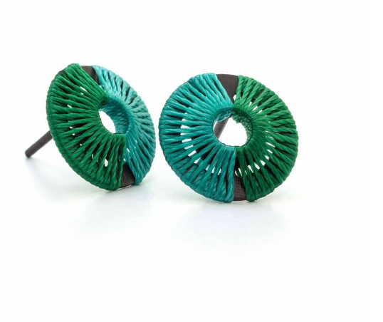 Topos Mini Circulo tejido con 2 bloques de hilos