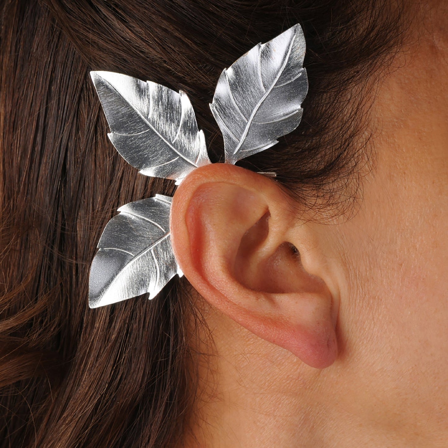 Ear cuff Hojas Plateadas - Fussion (4343182688356)