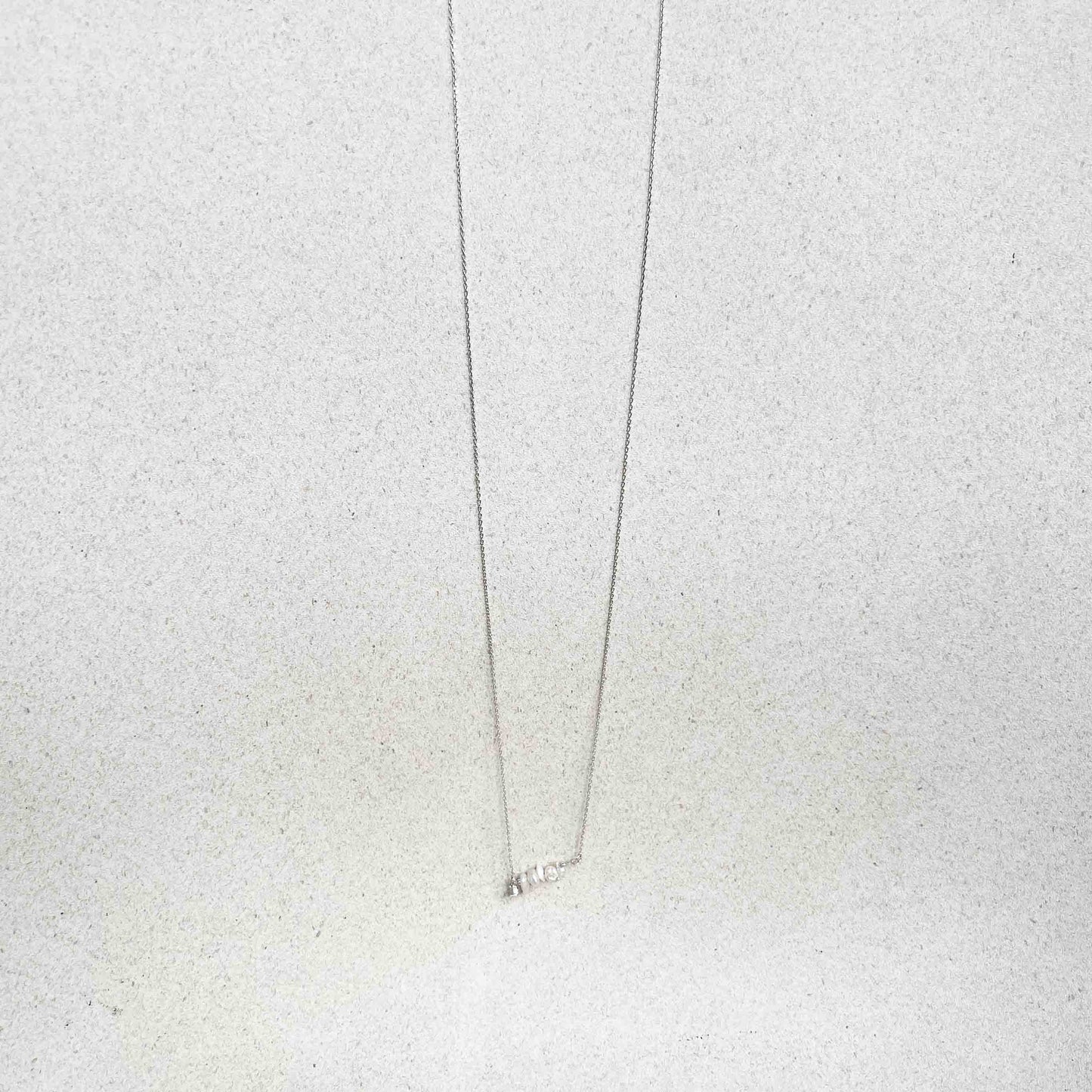 Collar Tramo Perlitas con Zircón