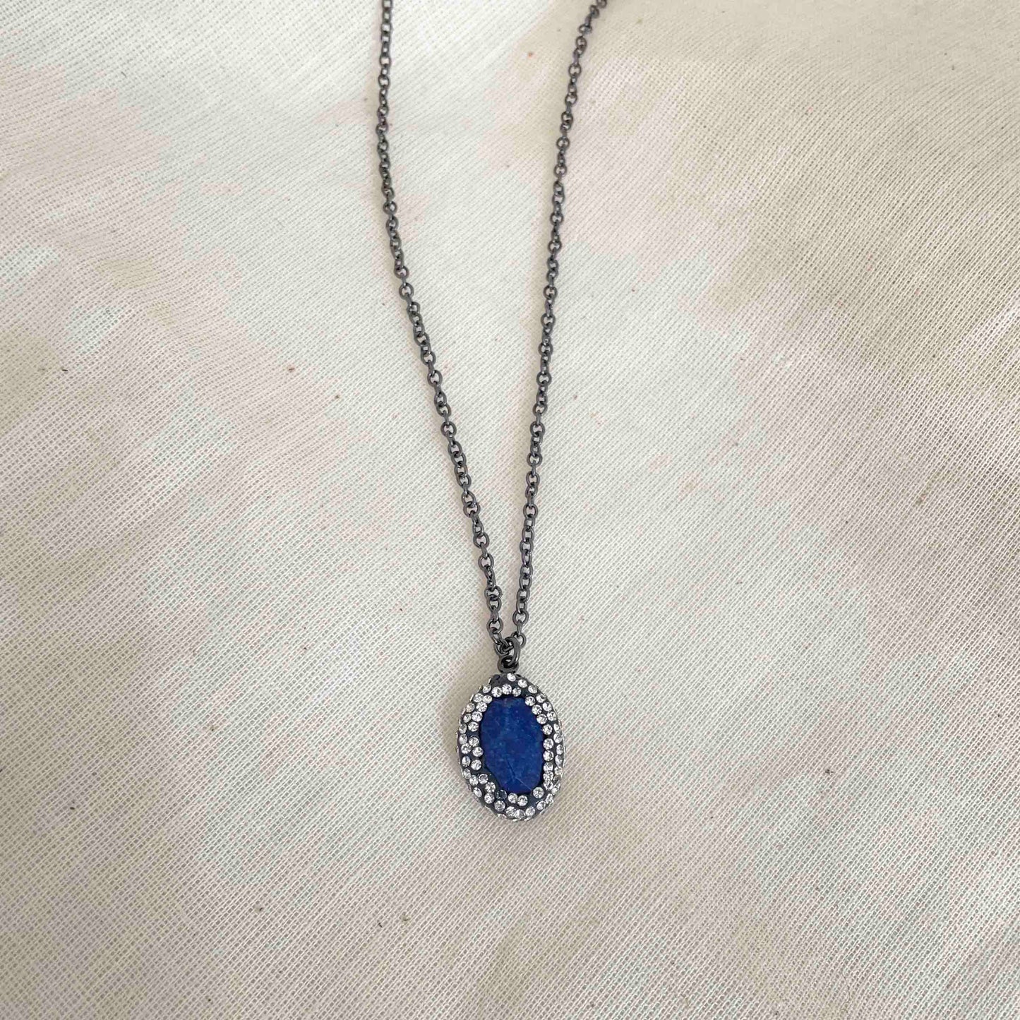 Collar Negro Lapislázuli