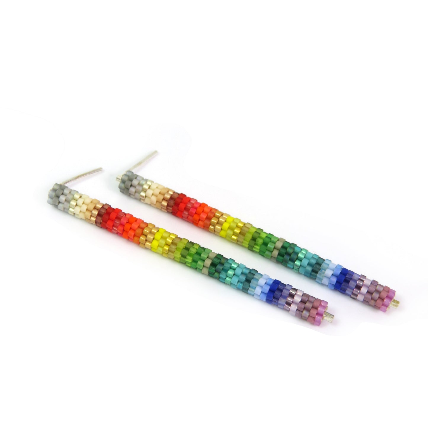 Aretes cilindro multicolor de Pilar Restrepo (4538274807908)