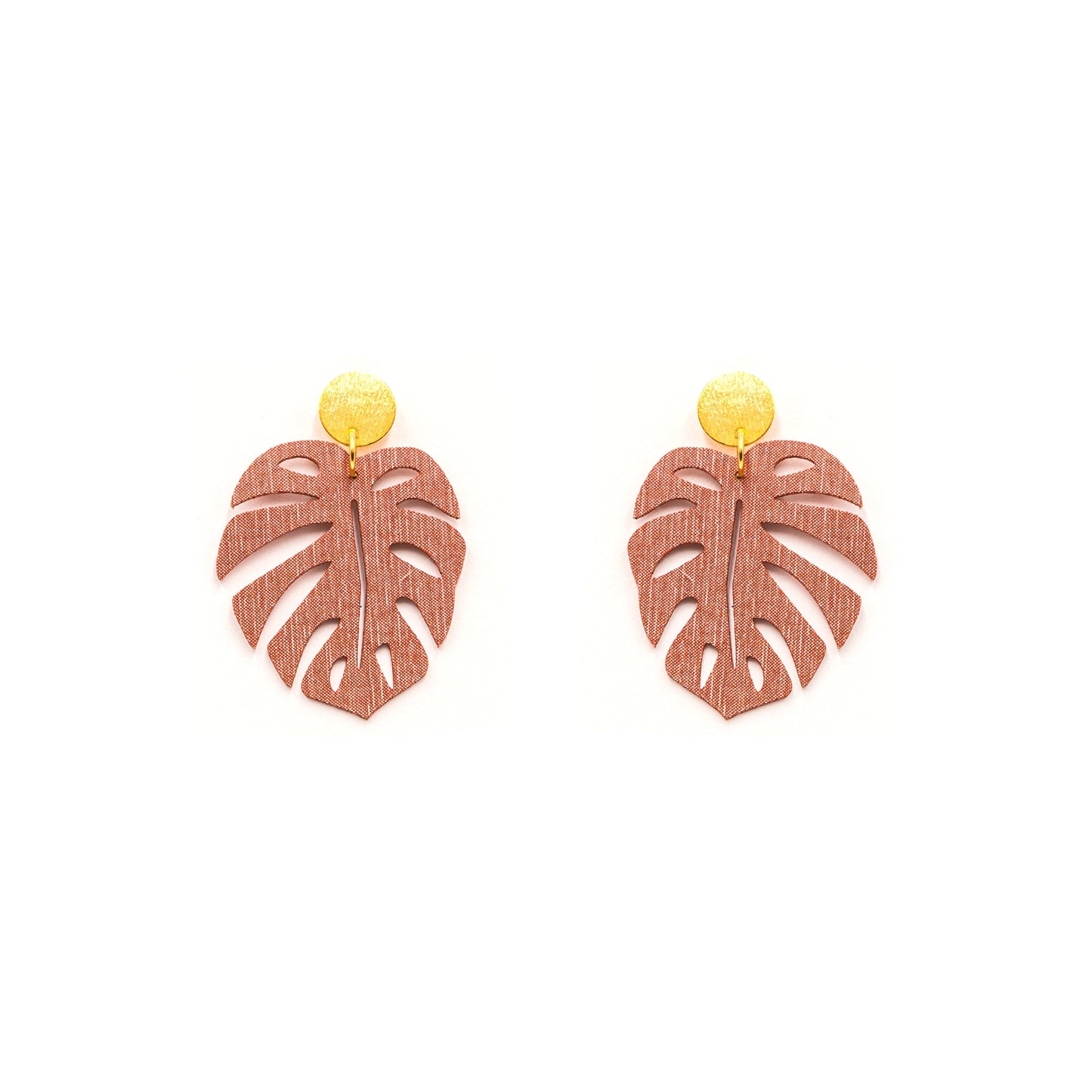 Aretes Monstera Multicolor de Minimalina