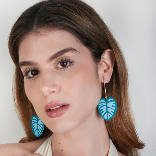 Aretes Tubo y Balazo Dos Colores