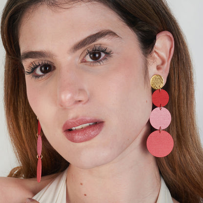 Aretes Deco Triple Circulo