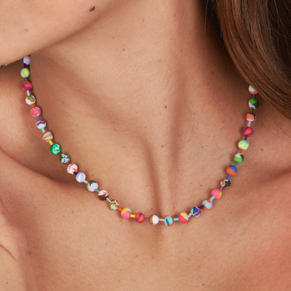 Collar Bolita Arcilla Mini