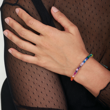 Pulsera Cubos Cristal