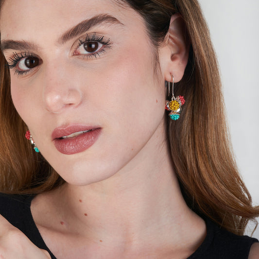 Aretes Media Bolita x5