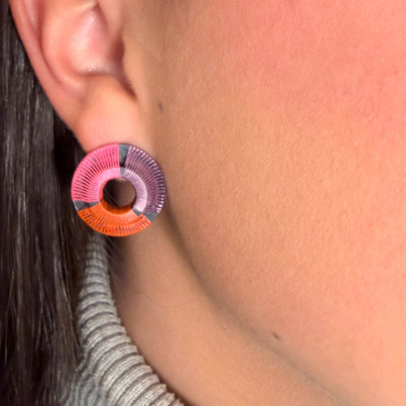 Topos Circulo Sobre Circulo Tejidos con 3 Bloques