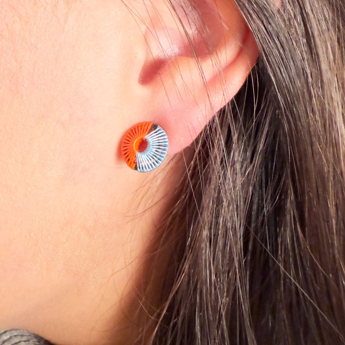 Topos Mini Circulo tejido con 2 bloques de hilos