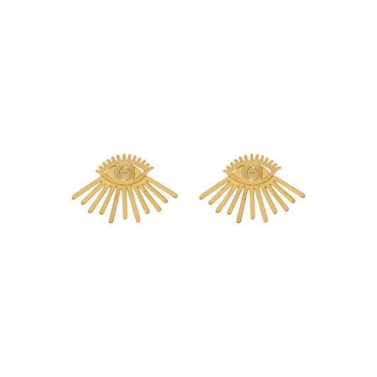 Aretes Ojo Turco Gold de Trascendenza