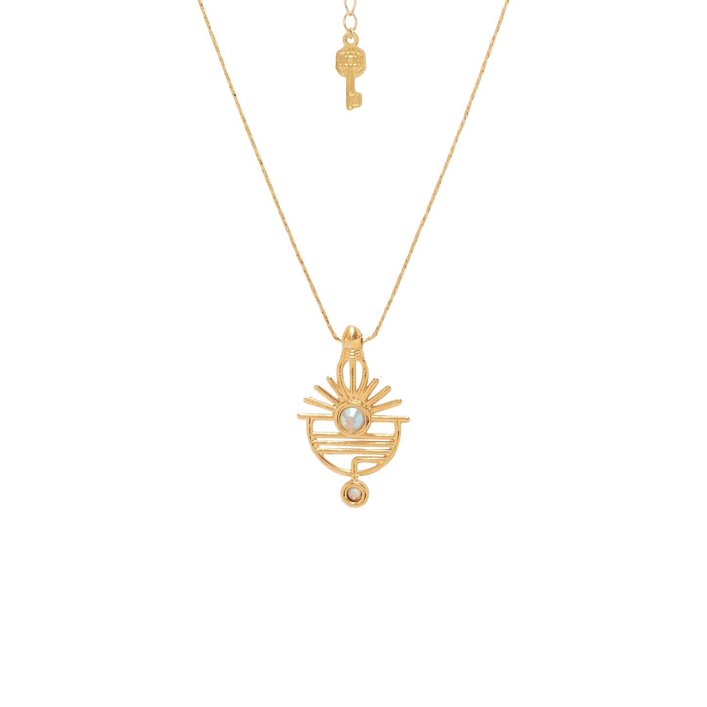 Collar Sol Amanecer Oro