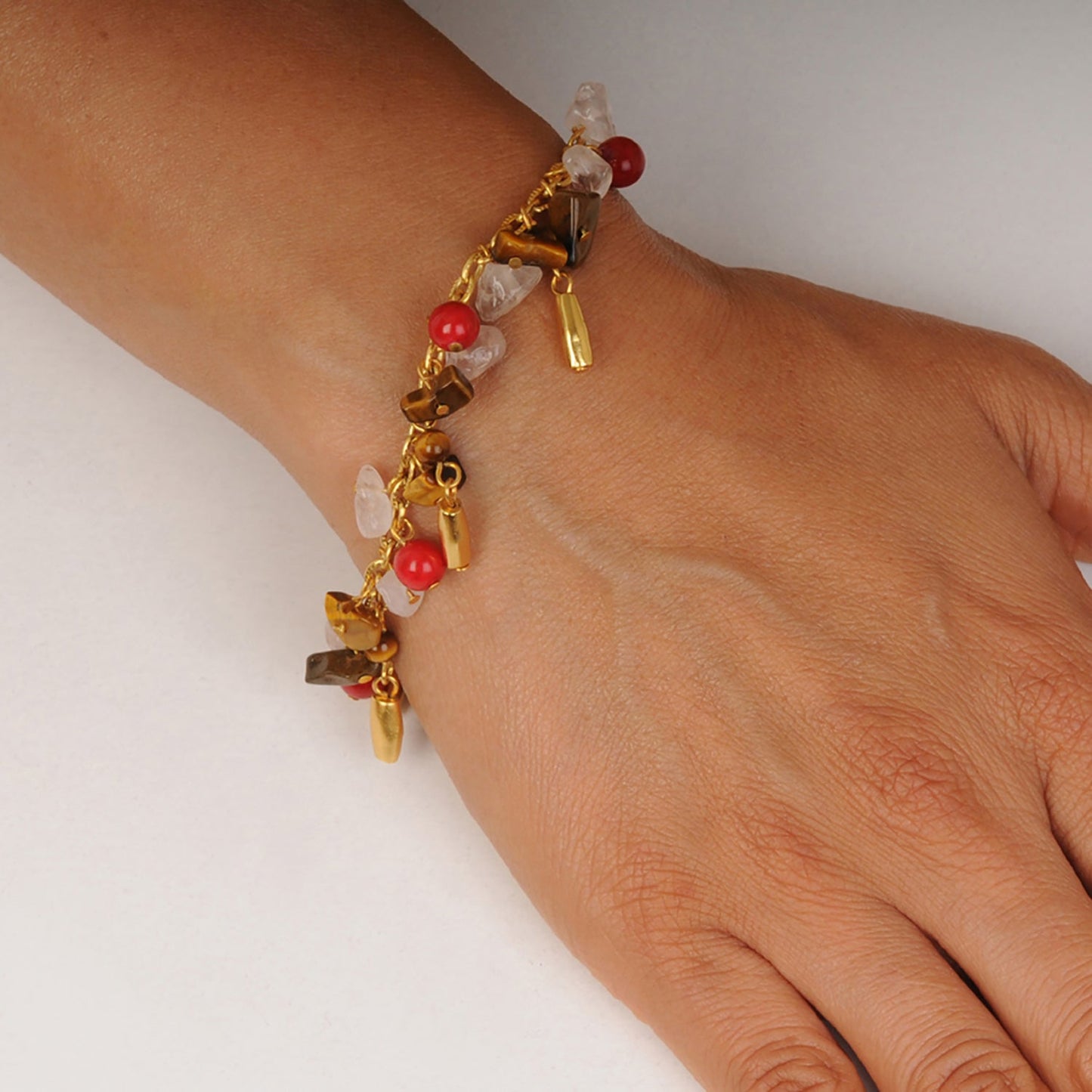 Pulsera Ojo De Tigre Gotas