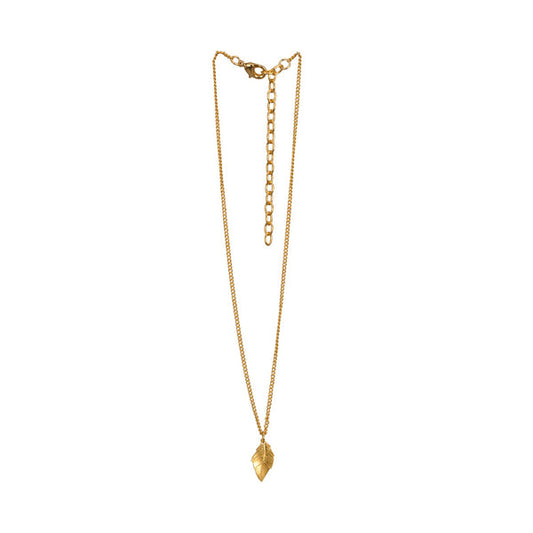 Cadena Choker Y Dije Hoja Eden Dorado - Blumart