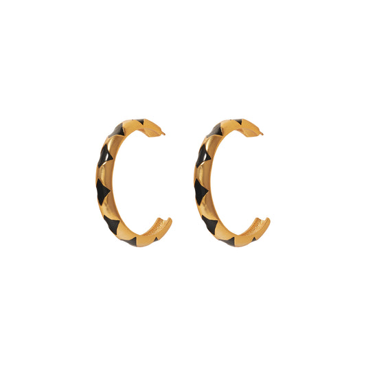 Candongas Gold Diamante Poker Negro