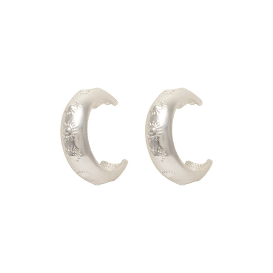 Candongas Chunky Silver Sun