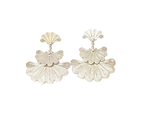 Fili Aretes Chandelier en Plata 980