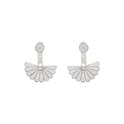 Aretes Doble Función Chandelier Plata