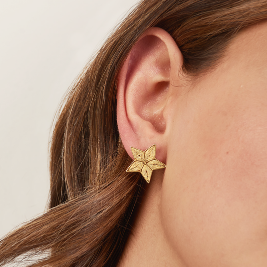 Aretes Fili Estrella 5 Puntas