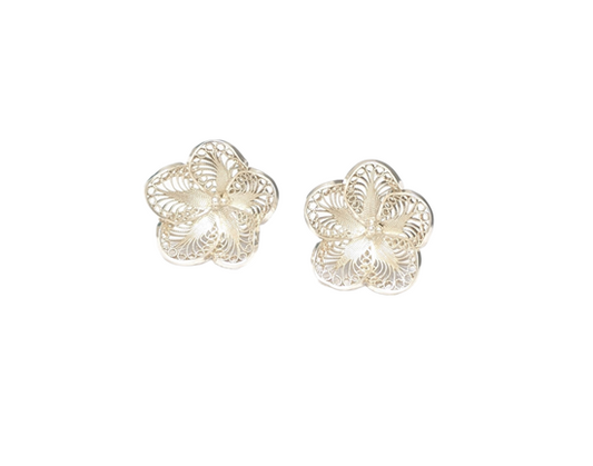 Fili Topo Flor Encaje 5 Pétalos Ramal plata 980