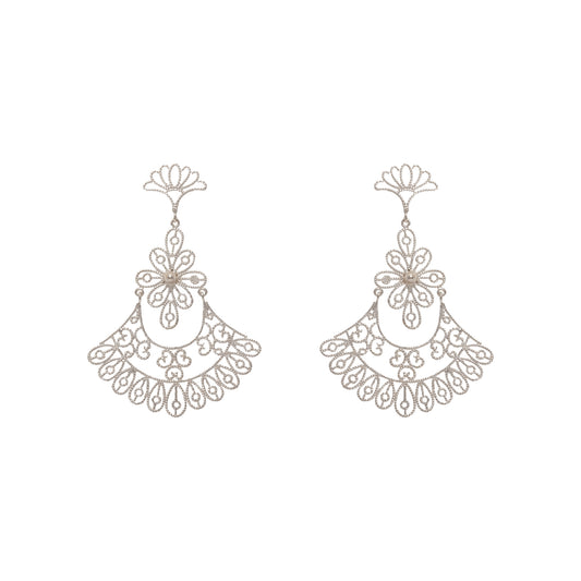 Fili Aretes Topo Reina Colgante de 11 gotas
