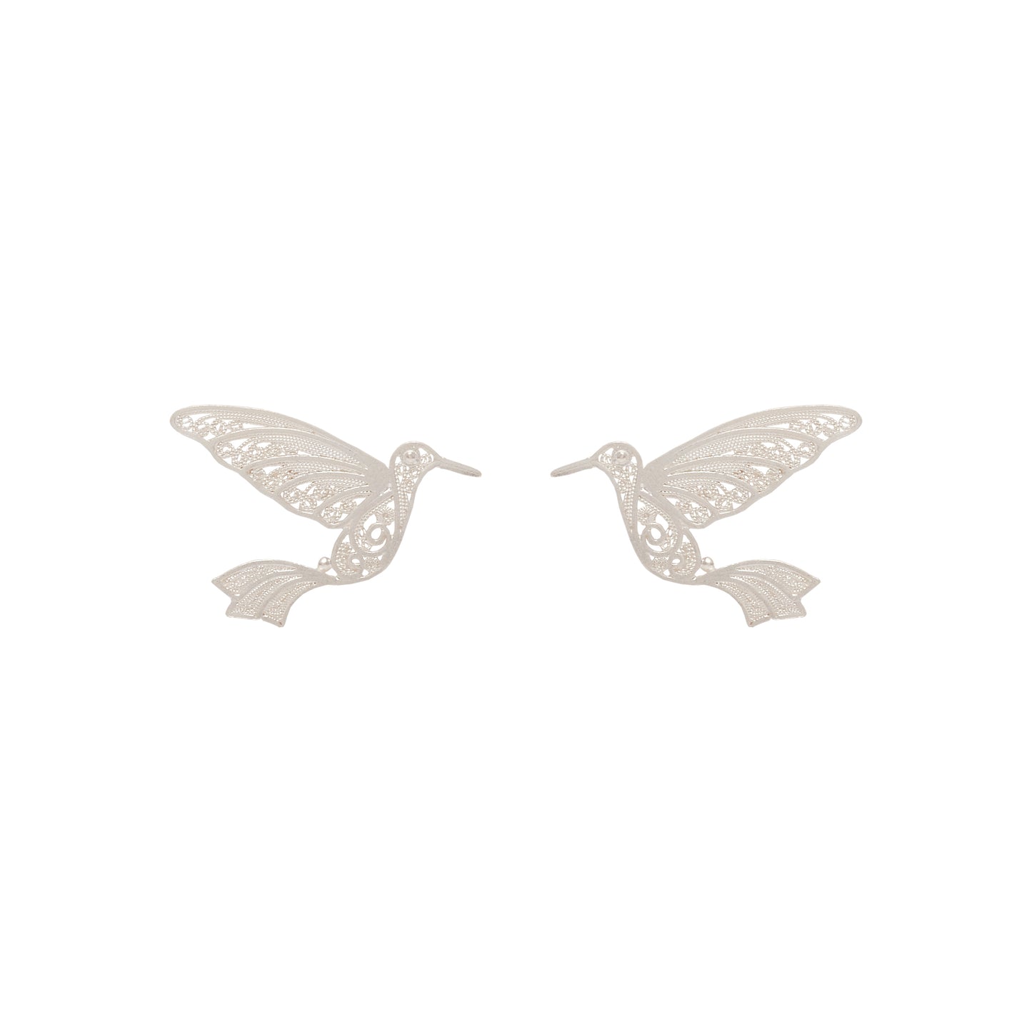 Fili Topo Colibrí Arabesco en Plata 980