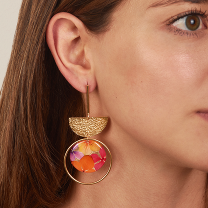 Aretes Media Luna Grande