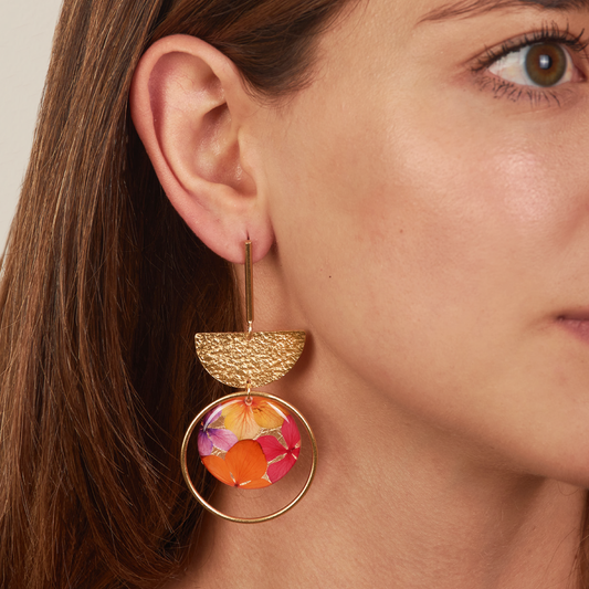 Aretes Media Luna Grande