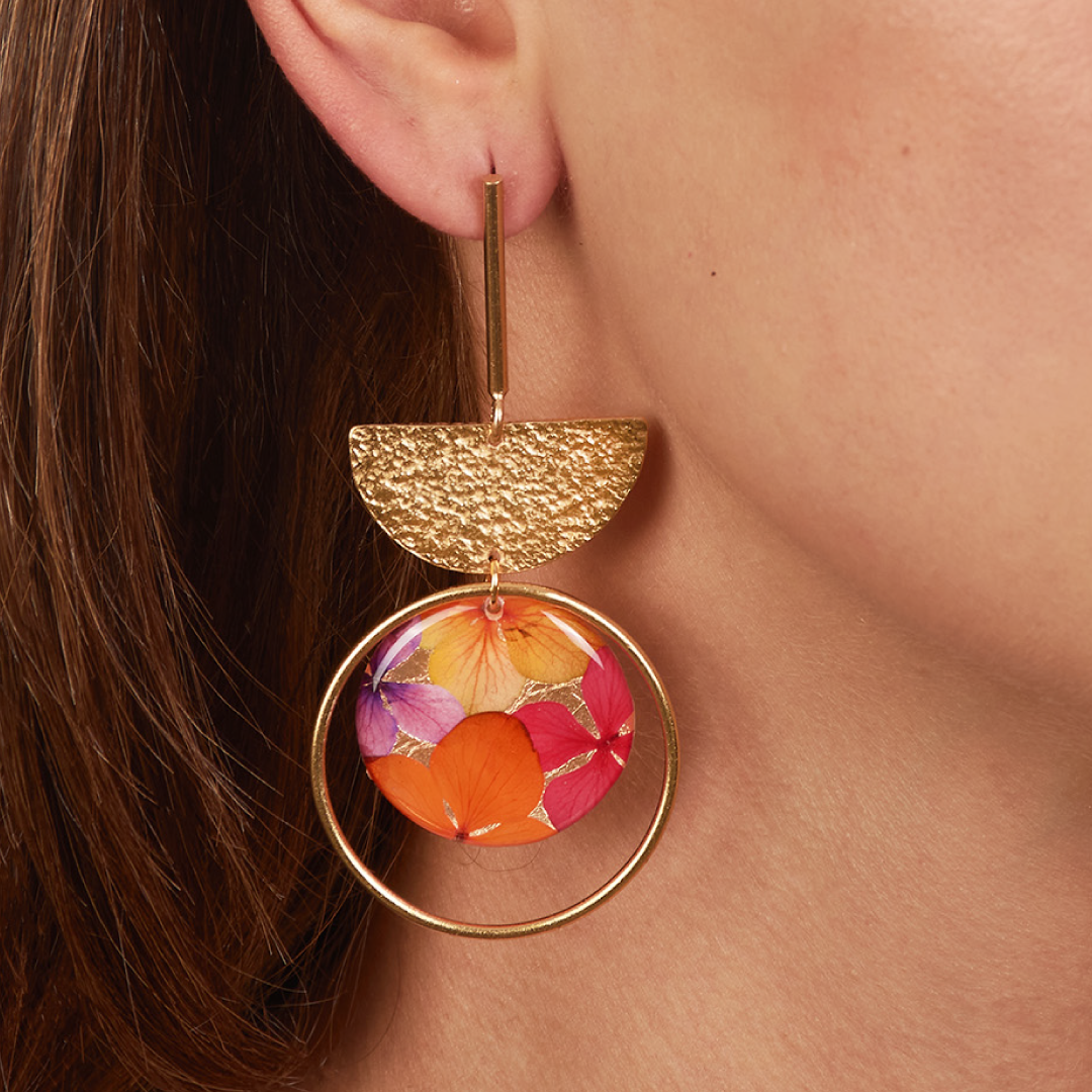 Aretes Media Luna Grande