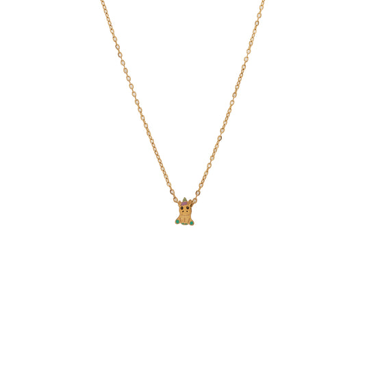 Collar Unicornio Dorado