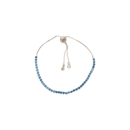 Pulsera Azul Circones Redondos